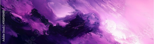 Purple gradient textures: Abstract purple and pink textured brush strokes with fluid movement. photo