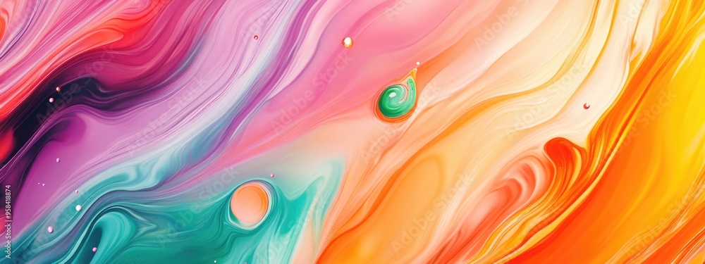 Wavy Circle Abstract gradient artwork in a 3D cartoon rendering Colorful liquid marble style background featuring a fluid ink texture Multi colored graphic waves create a modern art wallpaper desi Wavy Circle Abstract gradient artwork in a 3D cartoon rendering Colorful liquid marble style background featuring a fluid ink texture Multi colored graphic waves create a modern art wallpaper desi