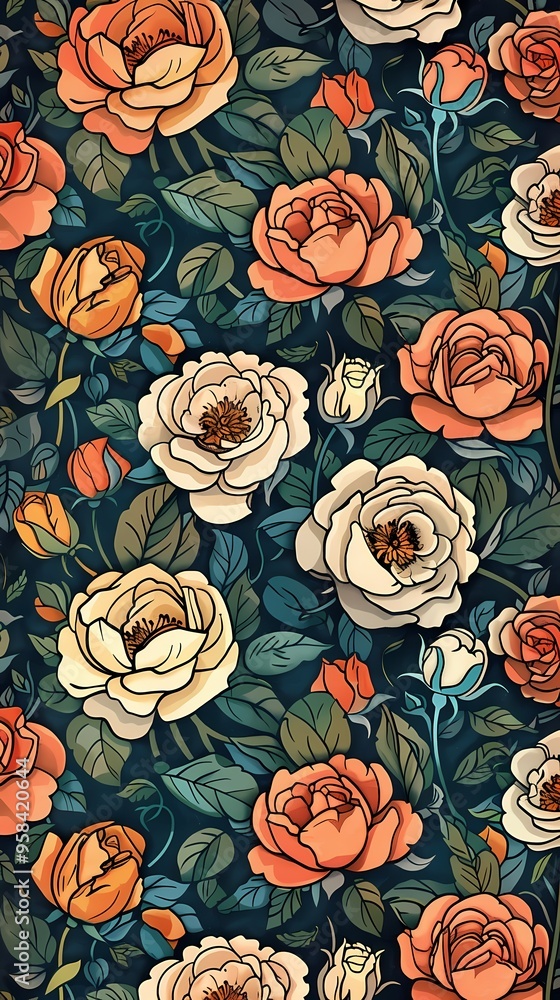 a field of roses in soft pastel colors illustration poster background a field of roses in soft pastel colors illustration poster background