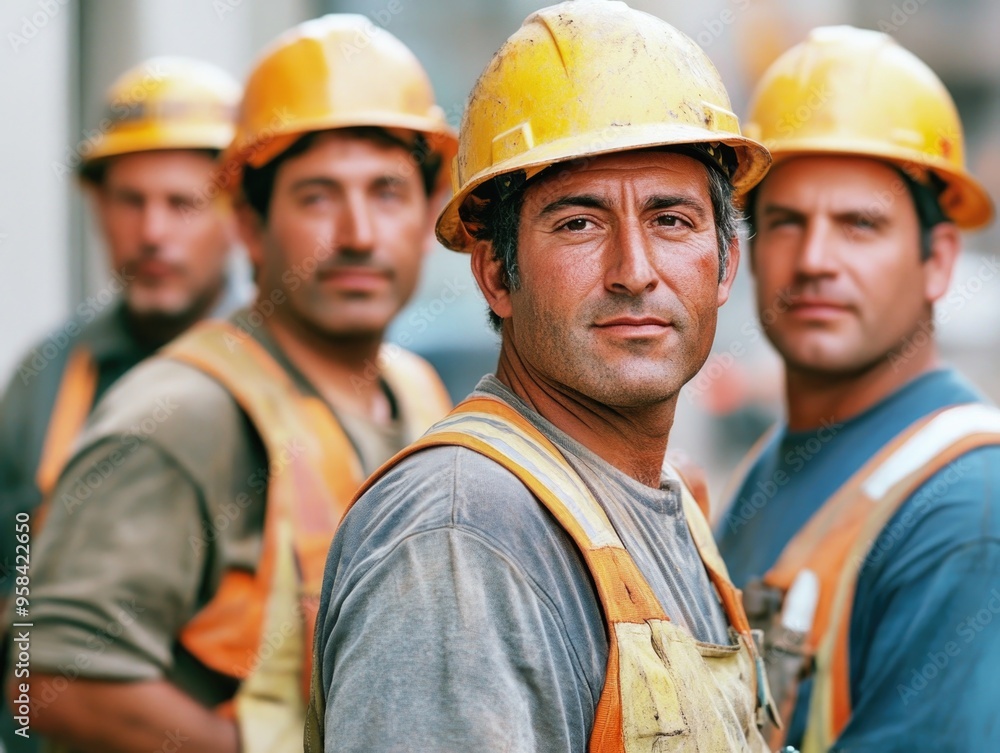 Construction Workers Preparing for Task Construction Workers Preparing for Task