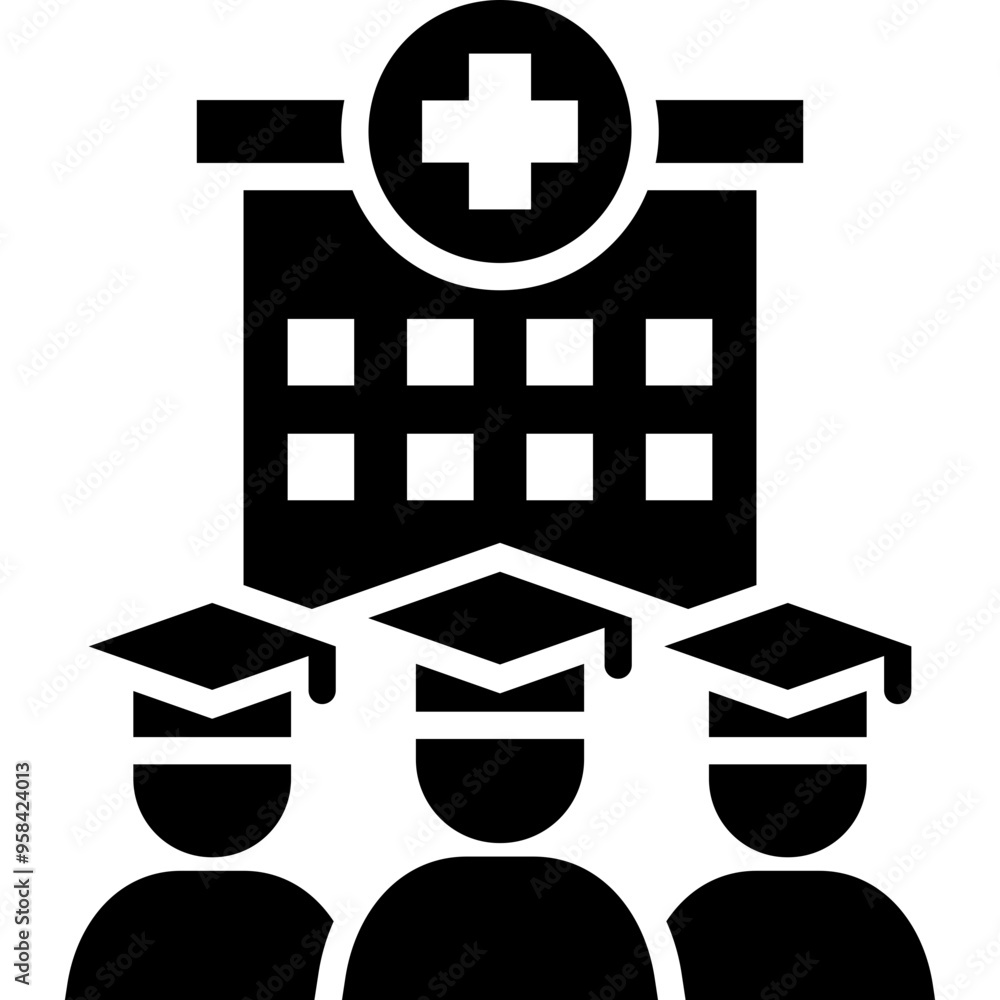 Obraz premium Medical School Icon