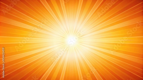 Warm and joyful orange gradient background with sun rays , vibrant, orange, gradient, background, sun, rays, warmth, joy