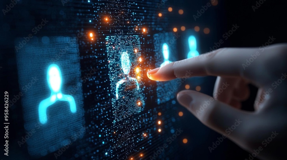An HR recruiter employing AI to enhance candidate experience and streamline communication An HR recruiter employing AI to enhance candidate experience and streamline communication