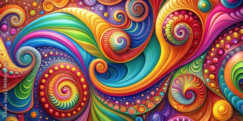 An abstract background with swirling colorful shapes and patterns, abstract, background, design, texture, colors, shapes