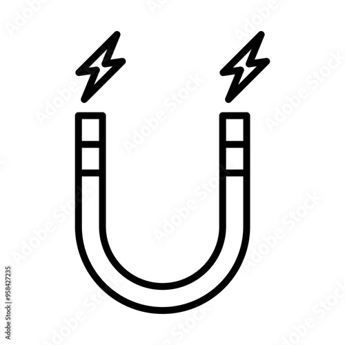 Magnet line icon