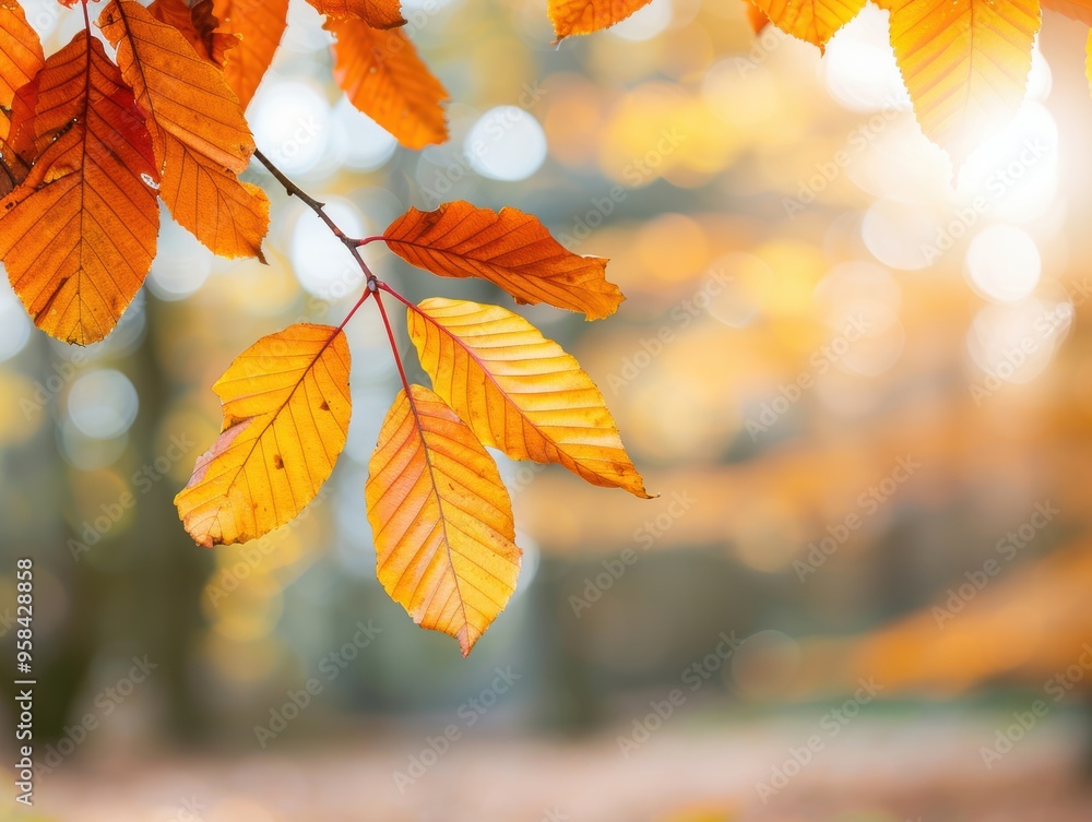 Vibrant autumn leaves illuminated by soft sunlight, creating a warm and cozy ambiance in a serene natural setting. Vibrant autumn leaves illuminated by soft sunlight, creating a warm and cozy ambiance in a serene natural setting.