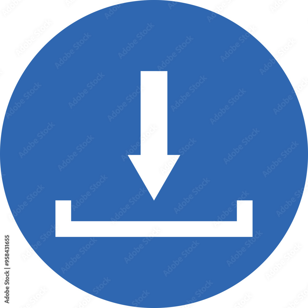 Download glyph circle icon Download glyph circle icon