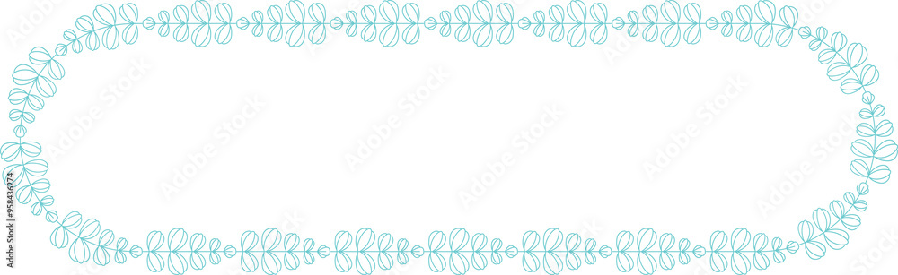 Decorative Floral Wreath Line Illustration
Decorative Floral Wreath Line Illustration