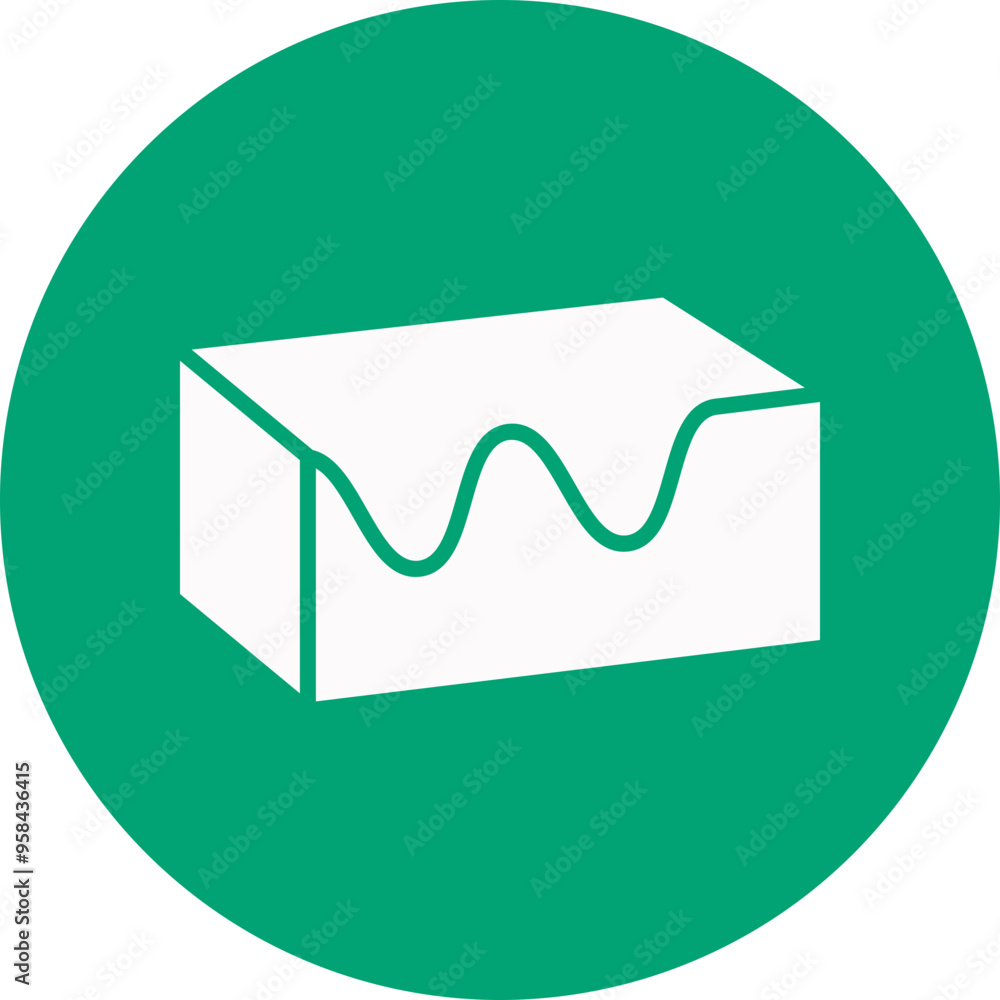 Butter glyph circle icon Butter glyph circle icon