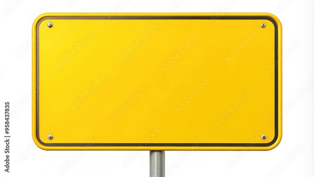 Blank yellow sign isolated on white background, Blank, yellow, sign, isolated, white, background, empty, space Blank yellow sign isolated on white background, Blank, yellow, sign, isolated, white, background, empty, space