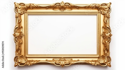 Picture frame with white background