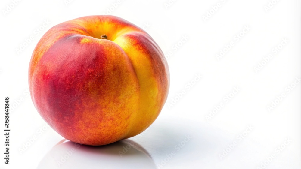 Ripe and juicy peach on a white background , fruit, sweet, fresh, summer, orange, colorful, organic, healthy, delicious, vibrant Ripe and juicy peach on a white background , fruit, sweet, fresh, summer, orange, colorful, organic, healthy, delicious, vibrant