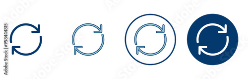 Refresh icon vector isolated on white background. Reload icon vector. Update icon. convert icon