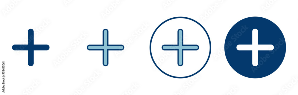 Plus Icon vector isolated on white background. Add plus icon. Addition sign. Medical Plus icon Plus Icon vector isolated on white background. Add plus icon. Addition sign. Medical Plus icon