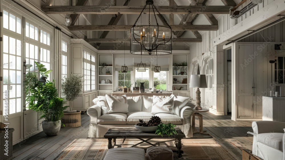 Discuss the key elements of farmhouse interior design that create a cozy and inviting atmosphere. Discuss the key elements of farmhouse interior design that create a cozy and inviting atmosphere.