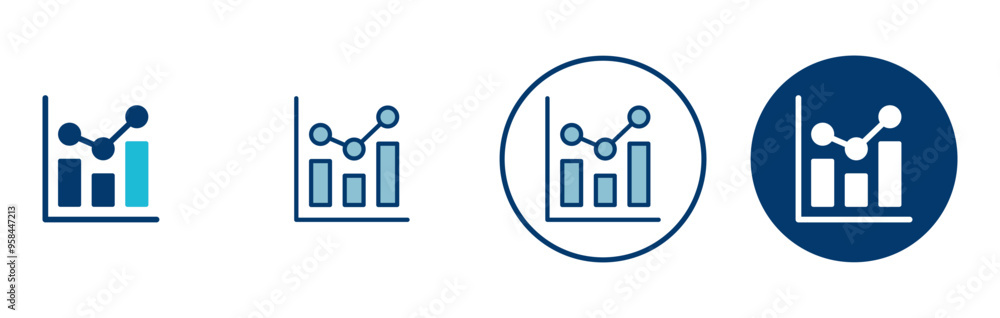 Growing graph Icon vector isolated on white background. Chart icon. Graph vector Growing graph Icon vector isolated on white background. Chart icon. Graph vector