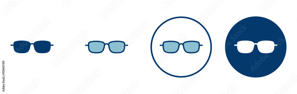Glasses icon vector isolated on white background. Stylish Eyeglasses. Glasses vector. Optical concept Glasses icon vector isolated on white background. Stylish Eyeglasses. Glasses vector. Optical concept