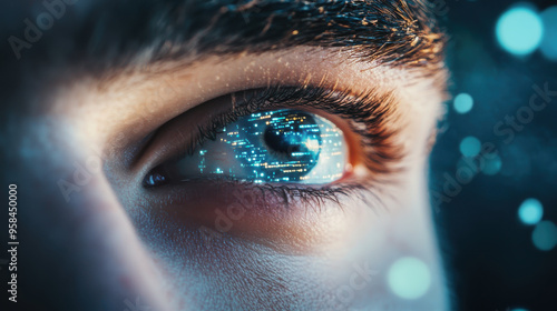 Wallpaper Mural futuristic man whos eye was replaces by a camera Torontodigital.ca