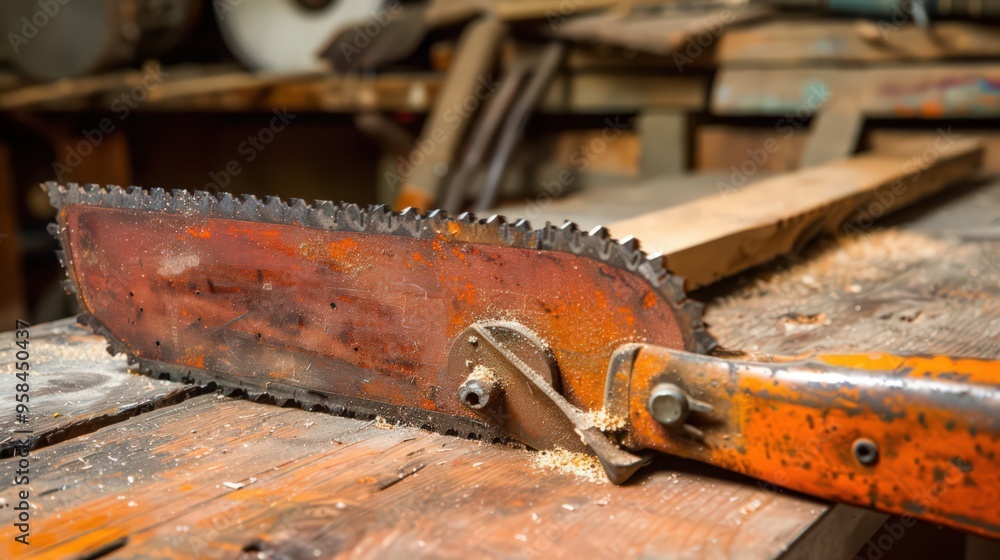 The saw, an essential tool in carpentry, is used to cut wood, metal, and other materials with precision and ease The saw, an essential tool in carpentry, is used to cut wood, metal, and other materials with precision and ease