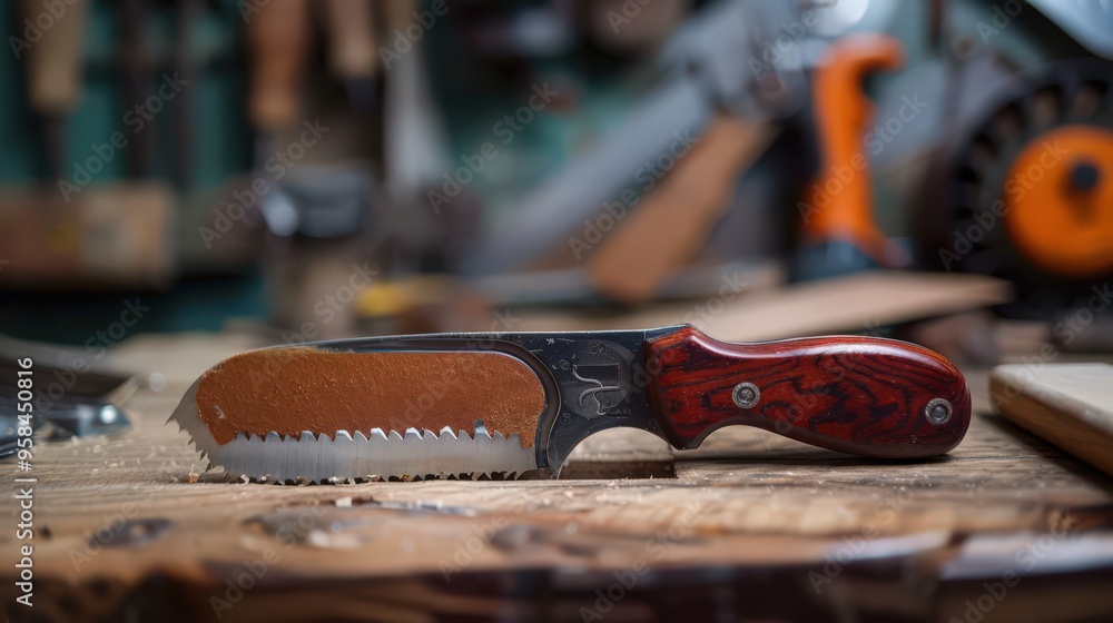 The saw's ergonomic handle provides a comfortable grip, reducing fatigue during extended use The saw's ergonomic handle provides a comfortable grip, reducing fatigue during extended use