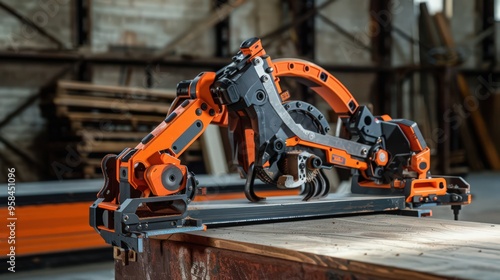 The saw's portability makes it a convenient tool for on-site construction and repair jobs