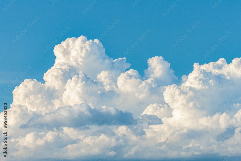 夏の青空と白い入道雲
夏の青空と白い入道雲
