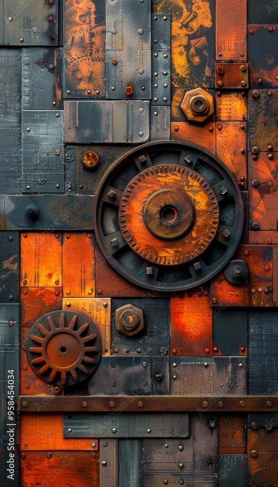 Steampunk Cogs and Gears Industrial Background Texture Steampunk Cogs and Gears Industrial Background Texture