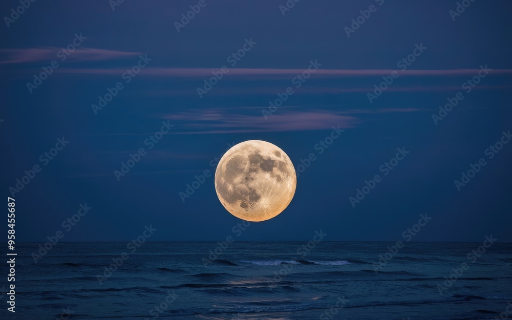 moon over sea moon over sea