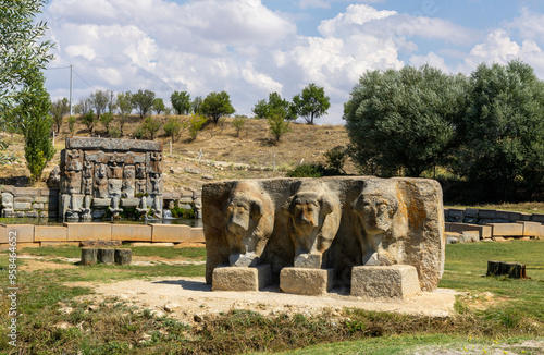 Eflatunpınar Hittite Water Monument, 
It is one of the artifacts of the Hittite civilization located within the borders of Konya Province, Beyşehir District, Sadıkhacı Town.
 photo