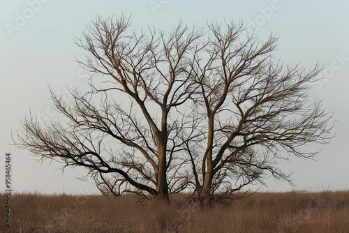 Wallpaper Mural Delicate Tree Branches on Bright White Background Torontodigital.ca