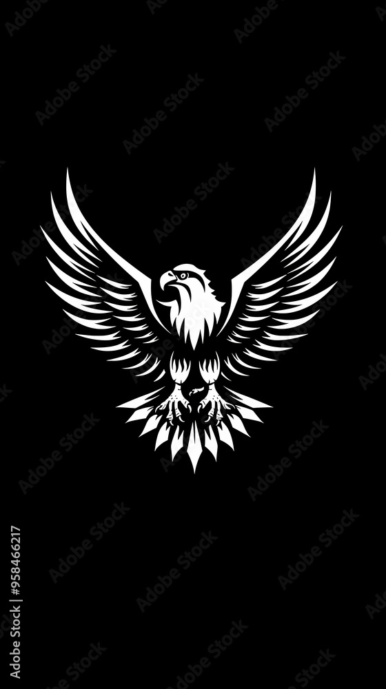 Obraz premium The eagle vector image