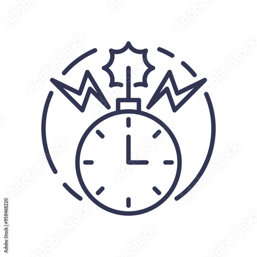 A ticking time bomb symbolizing the explosive nature of anger issues.