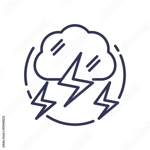 A storm cloud with lightning bolts symbolizes wrath and intense anger.