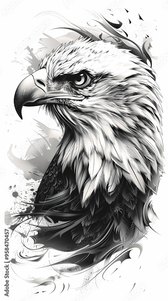 The eagle vector image The eagle vector image