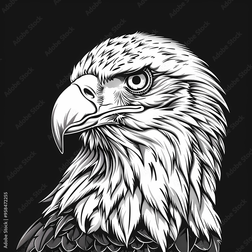 The eagle vector image The eagle vector image