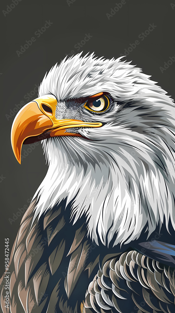 Fototapeta premium The eagle vector image