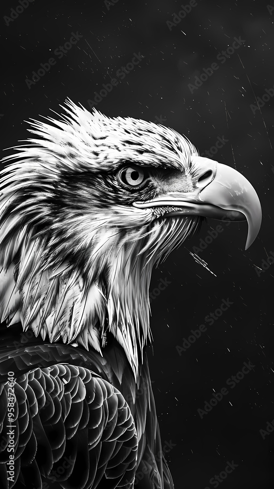 The eagle vector image The eagle vector image