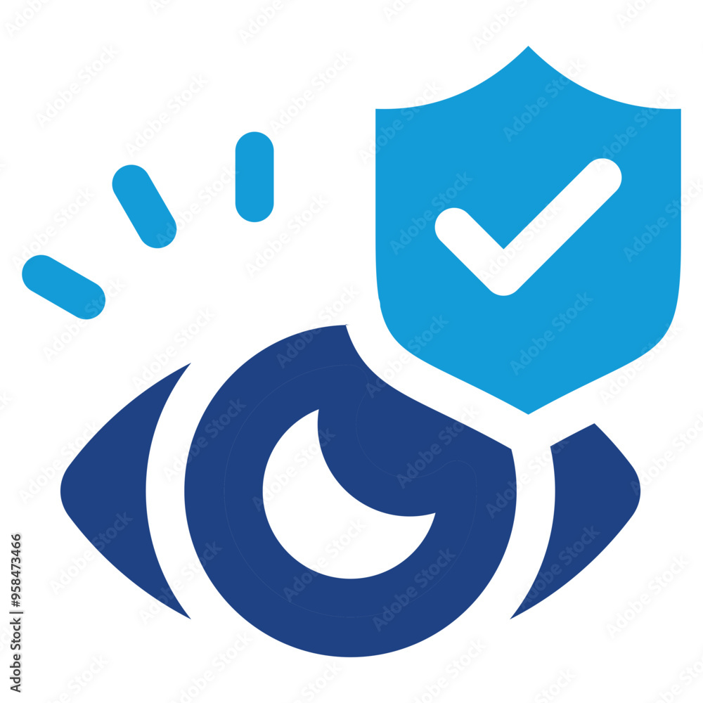 Eye icon vector concept of Business Insurance icon symbol illustration Eye icon vector concept of Business Insurance icon symbol illustration