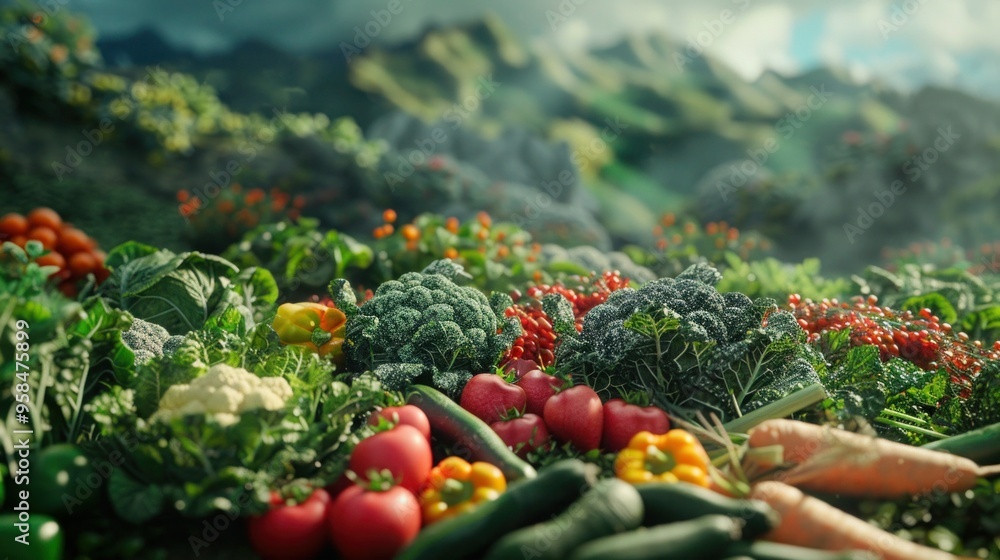Beautiful vegetables bitter growers in mountains Beautiful vegetables Beautiful vegetables bitter growers in mountains Beautiful vegetables