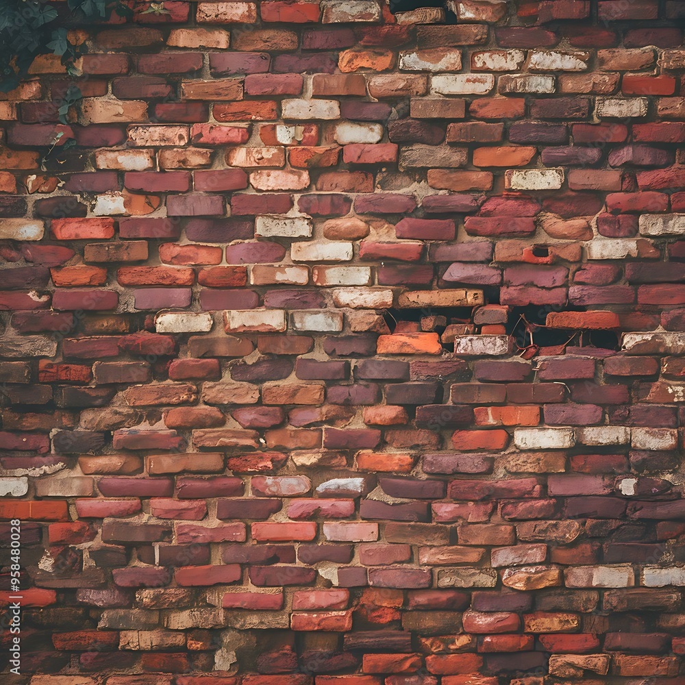 Fototapeta premium Background texture of old brick wall.