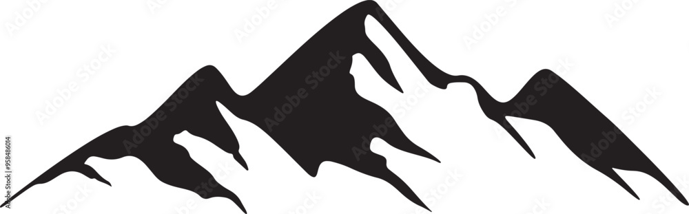 Mountain silhouette vector illustrtation Mountain silhouette vector illustrtation