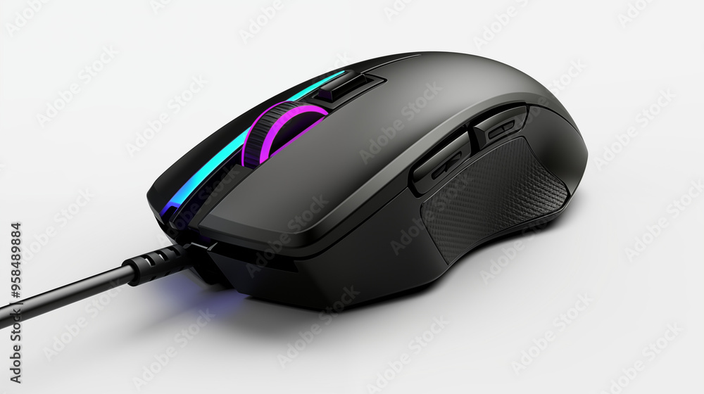 RGB Wired Gaming Mouse With Customizable Buttons And Side Grip RGB Wired Gaming Mouse With Customizable Buttons And Side Grip