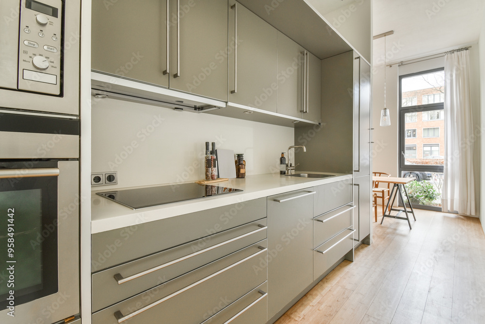 Modern kitchen interior with clean design Modern kitchen interior with clean design
