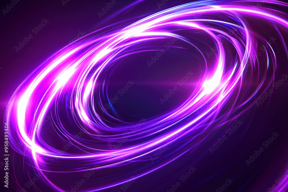 Glowing purple swirl of bright lines. Abstract light effect for game design and illustration. Glowing purple swirl of bright lines. Abstract light effect for game design and illustration.