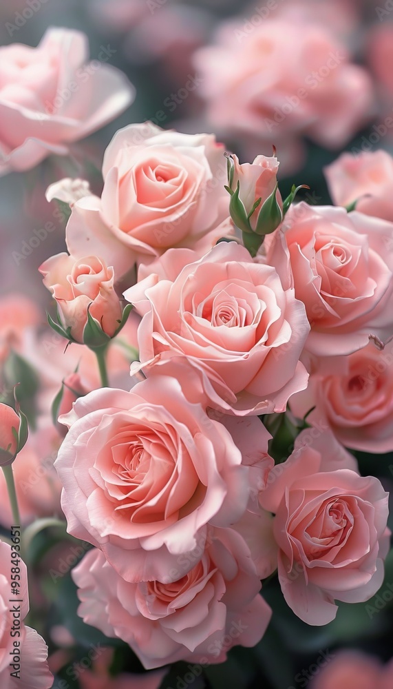 Beautiful Pink Roses Close Up Flower Bouquet Garden Beautiful Pink Roses Close Up Flower Bouquet Garden
