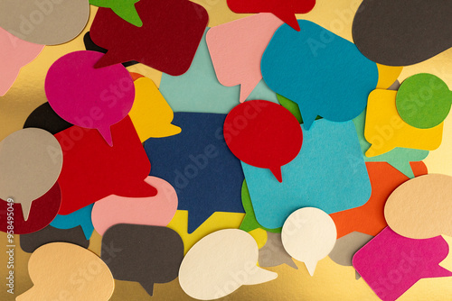 Colorful Speech Bubbles on ...