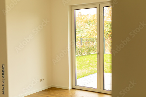 Empty Room With Garden View