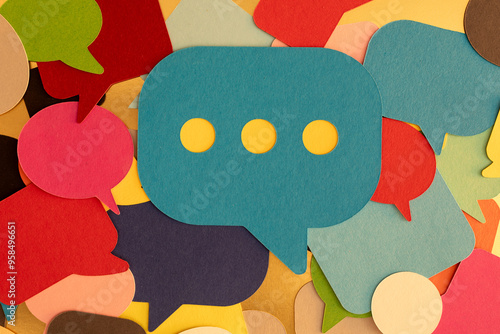 Colorful Speech Bubbles Bac...