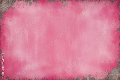 Vintage Distressed Pastel Pink Art Background Texture for Retro Advertising photo