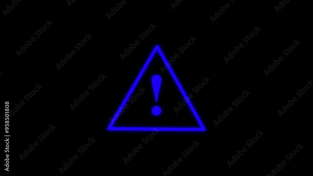 Danger Signal Alert on a black background Screen. Danger Signal Alert on a black background Screen.
